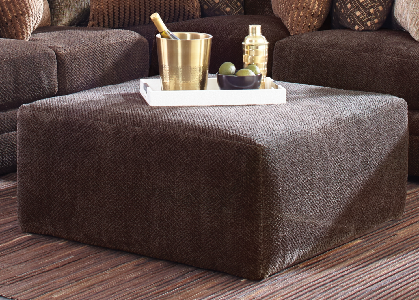 Square Cocktail Ottoman