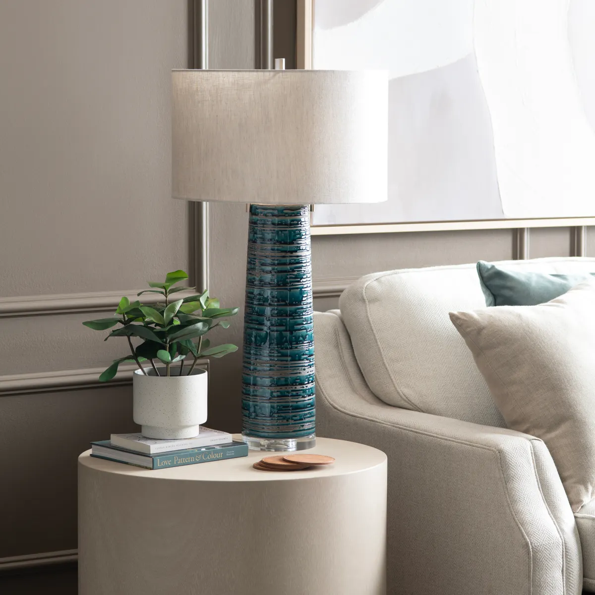 Malachite Table Lamp