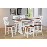 Rustic 7-Piece Dining Set