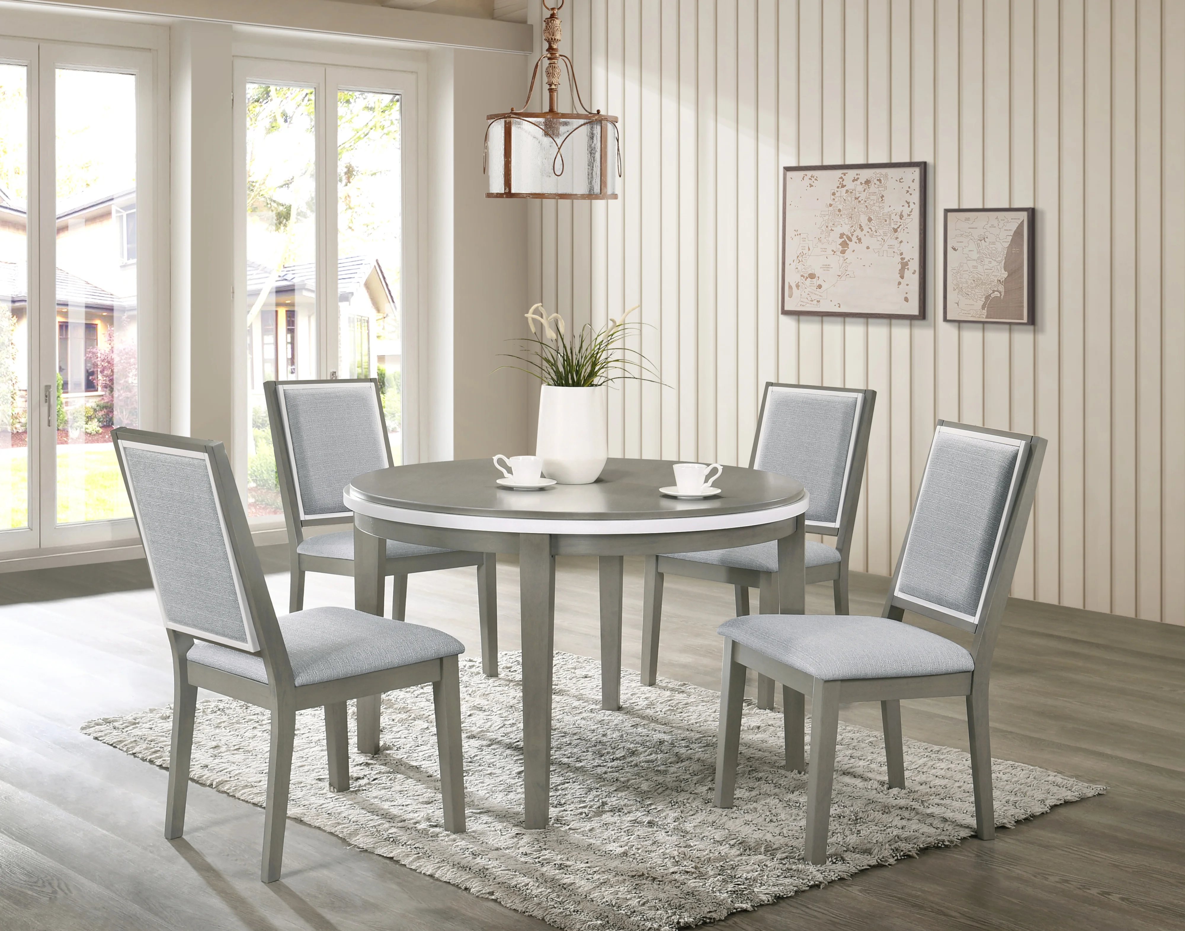 New Classic Zephyr 1xD192G11+4xD192G20 5Piece Dining Set Z & R