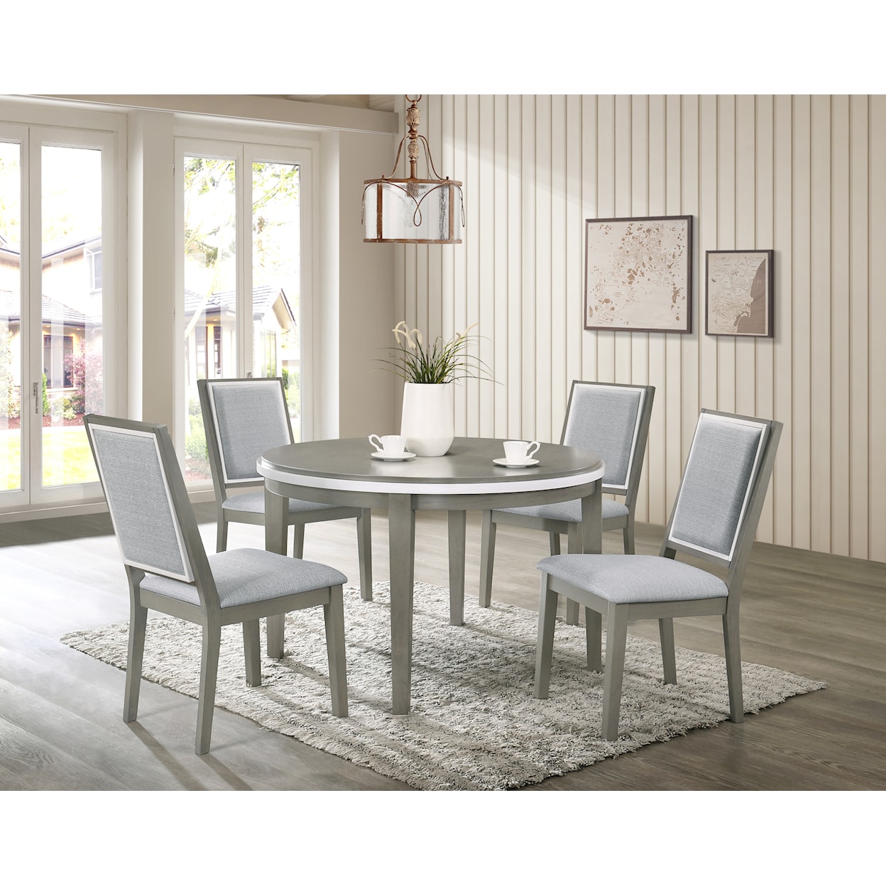 New Classic Furniture Zephyr 5-Piece Dining Set