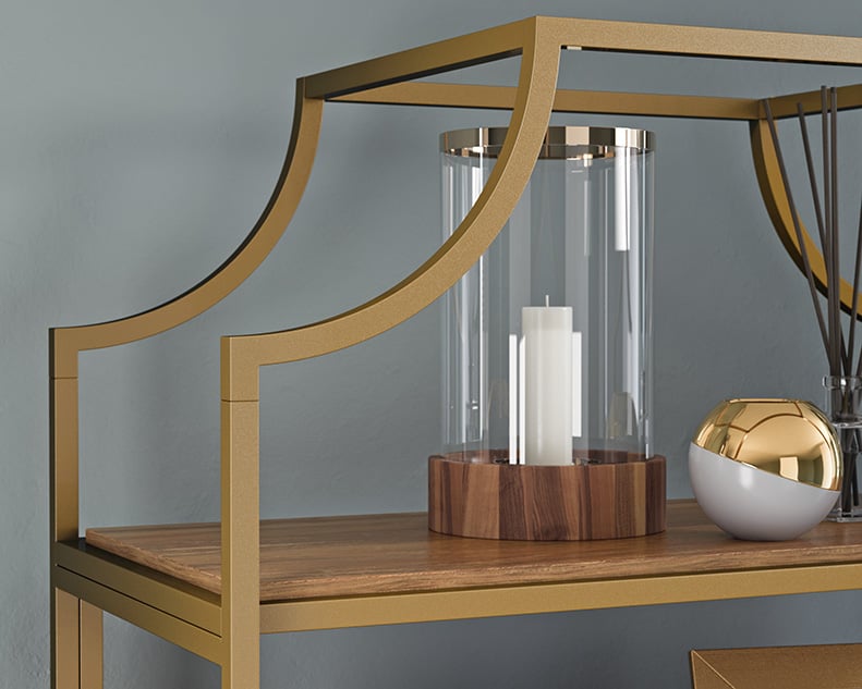 International Lux Metal Frame Bookcase