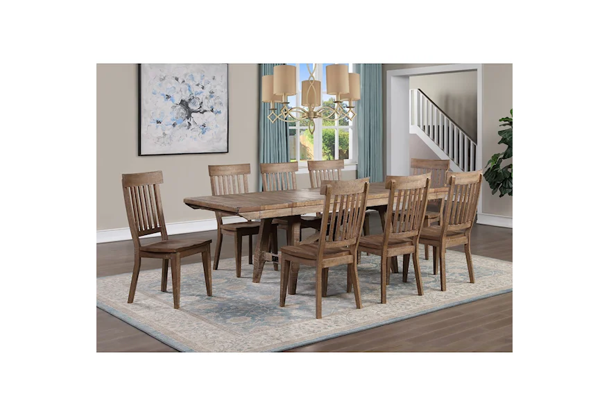 Riverdale 9-Piece Dining Table Set by Steve Silver at Sam Levitz Furniture