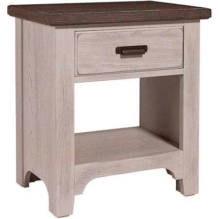 Transitional 1-Drawer Nightstand