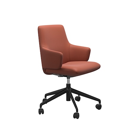 Laurel Large Low-Back Office Chair w Arms