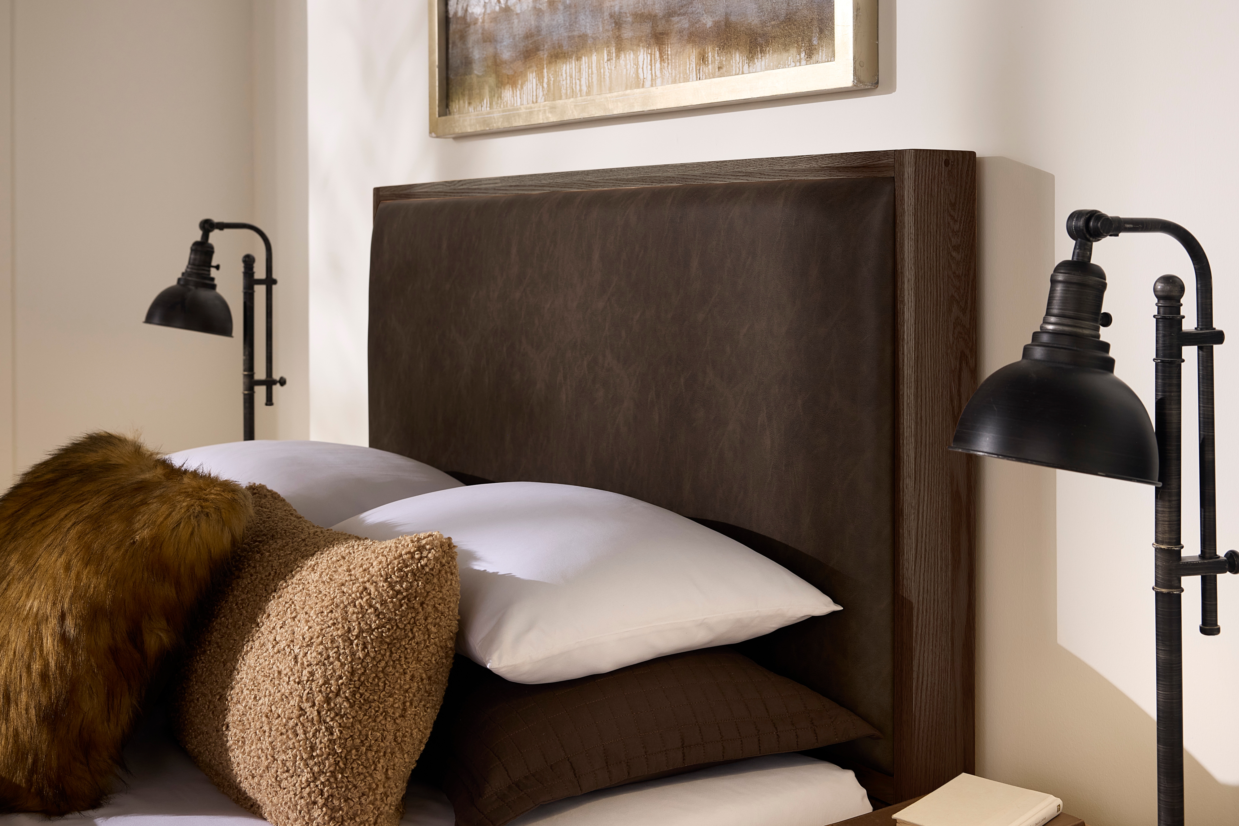 Vaughan-Bassett Lodge & Loft Queen Upholstered Storage Bed