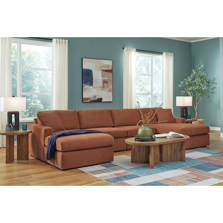 4-Piece Double Chaise Sectional