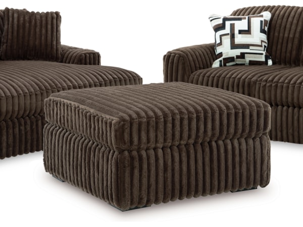 Loveseat, Oversized Chaise And Ottoman