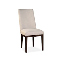Contemporary Armless Host Chair with Full Back