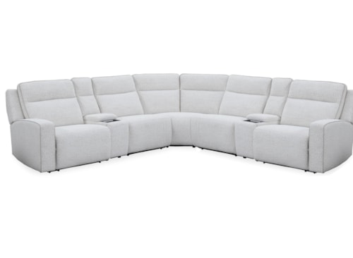 Casual 7-Piece Zero Gravity Power Reclining Sectional Sofa with Power Headrests