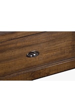 Magnussen Home Bay Creek Bedroom Traditional Media Chest with Two Glass Drop Down Drawers
