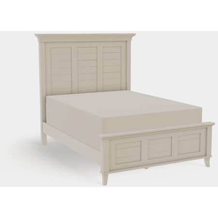 Full Panel Bed with Low Footboard