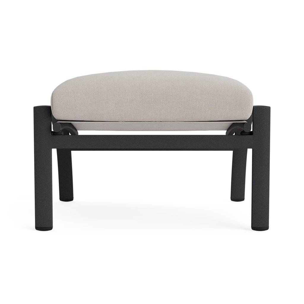 Cushioned Curvilinear Chair Ottoman