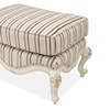 Michael Amini Lavelle Classic Pearl Upholstered Rectangular Chair