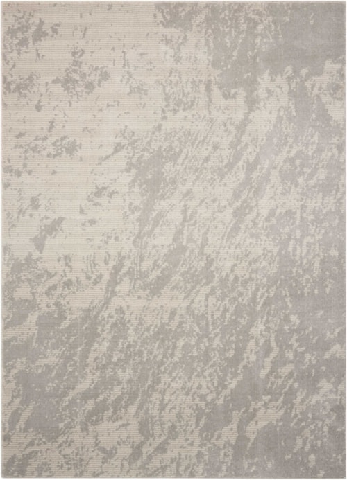 5'3" x 7'3" Ivory/Grey Rectangle Rug