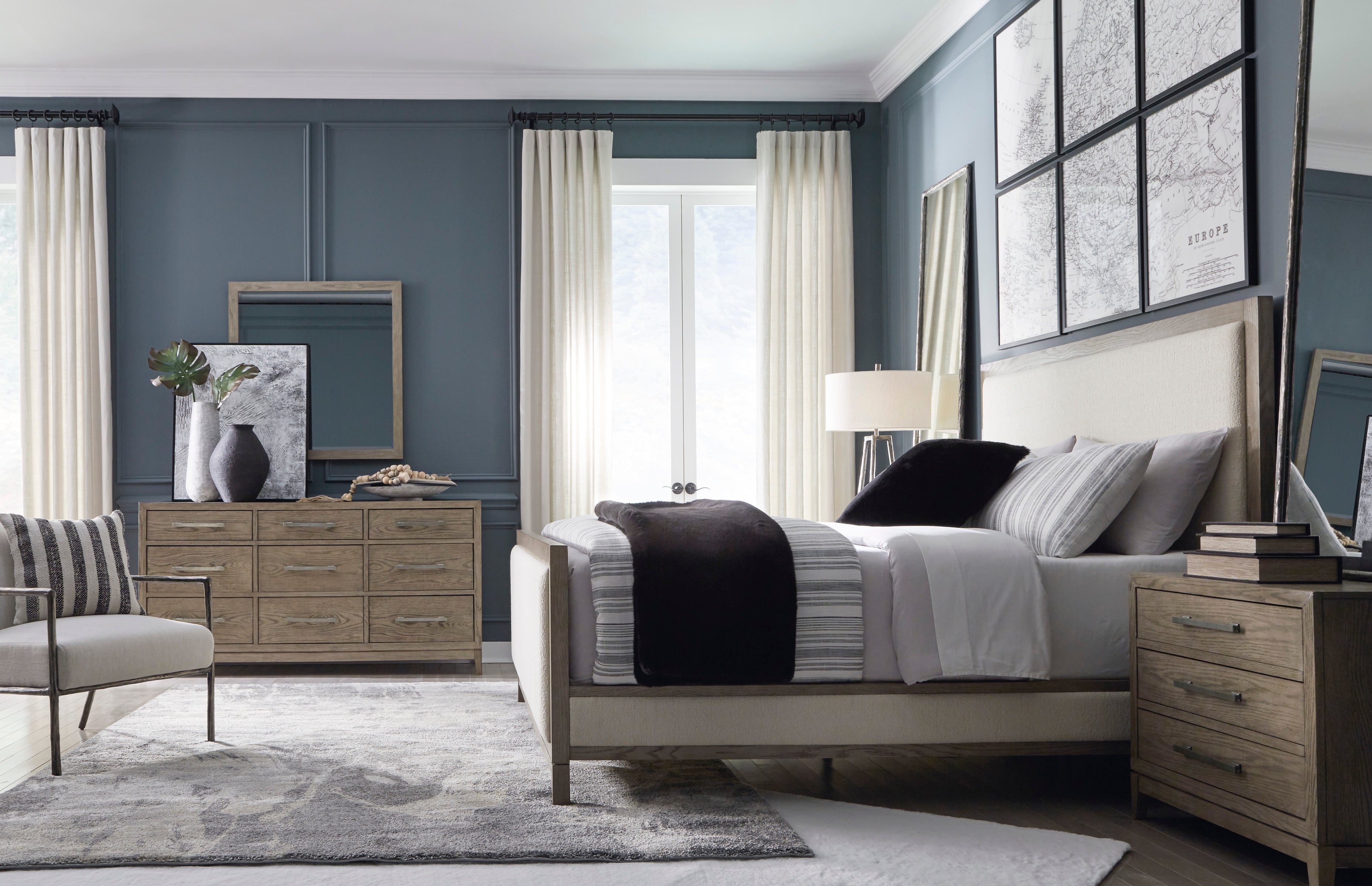 Chrestner ASHL-B983-31 Contemporary 9-Drawer Bedroom Dresser ...