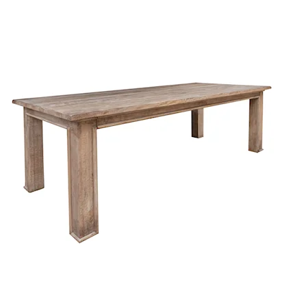 Rustic Table with Solid Wood