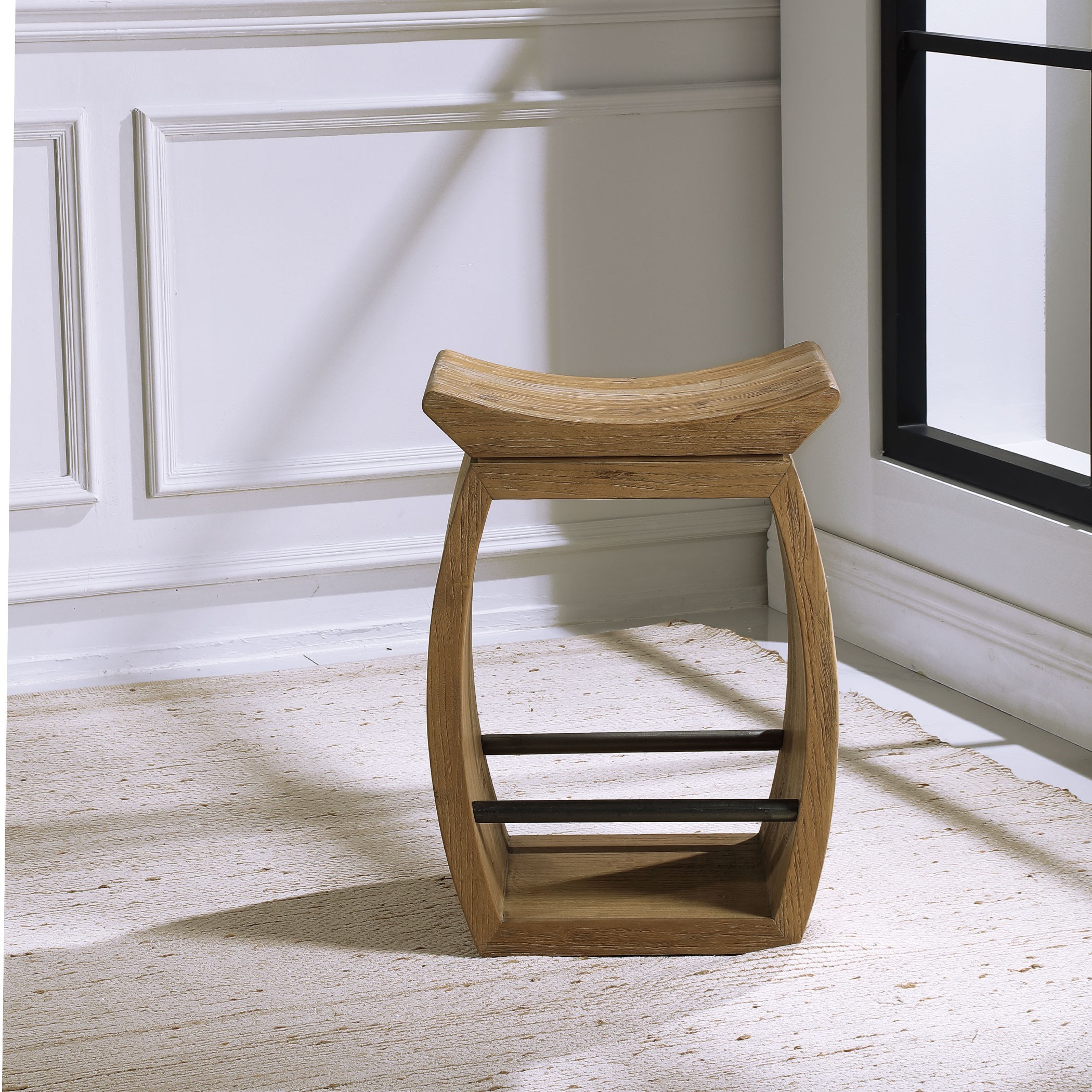 Uttermost Accent Furniture - Stools Connor Modern Wood Counter Stool