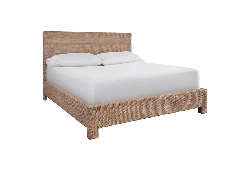 Modern Farmhouse Seaton Woven Bed King by Universal at Mueller Furniture