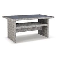 Casual All-Weather Resin Wicker Outdoor Multi-Use Table