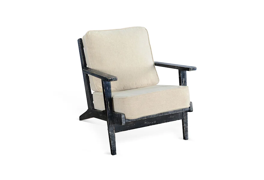 Marina Black Sand Accent Chair with Cushions by Sunny Designs at Conlin's Furniture