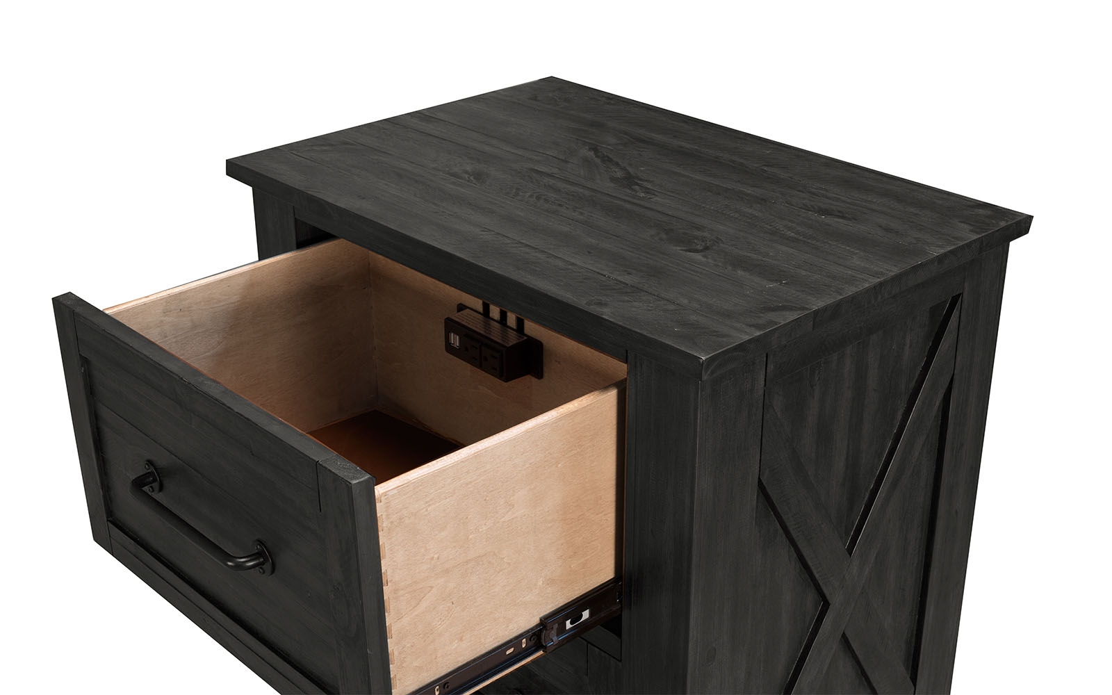 A-America Sun Valley Nightstand with USB Charging
