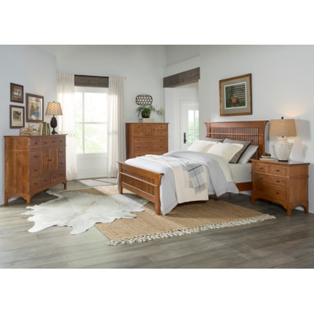 4-Piece Queen Spindle Bedroom Set