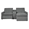 Signature Design Hartsdale 3-Piece Power Sectional with Console