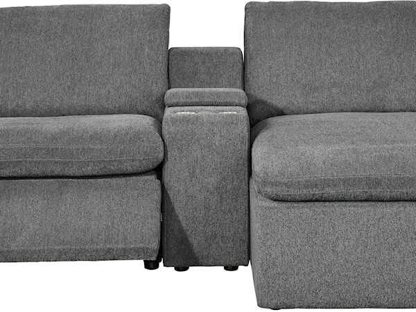 3-Piece Power Sectional with Console