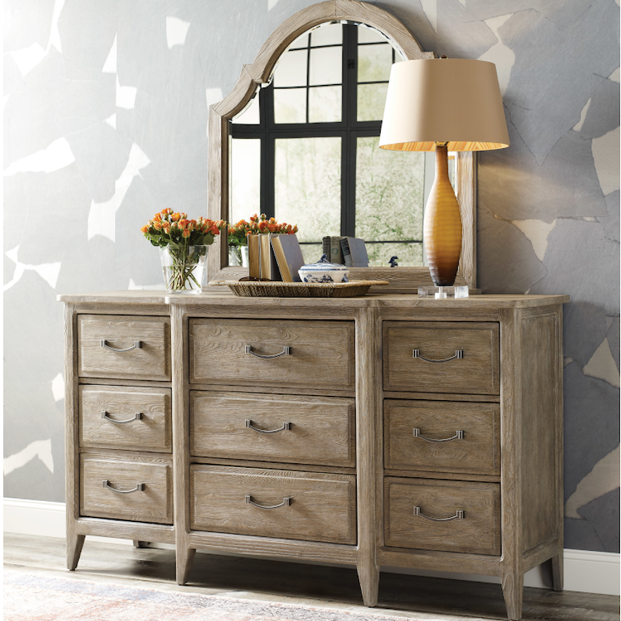 Kincaid Furniture Urban Cottage Dresser & Mirror Set