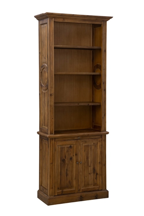 Traditional 2-Door Cabinet with Pull-Out Shelf