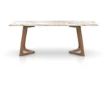 Canadel Modern Double-Pedestal Table w/Porcelain Top