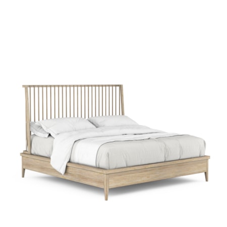 Queen Spindle Platform Bed