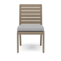 Transitional Outdoor Dining Chair Pair