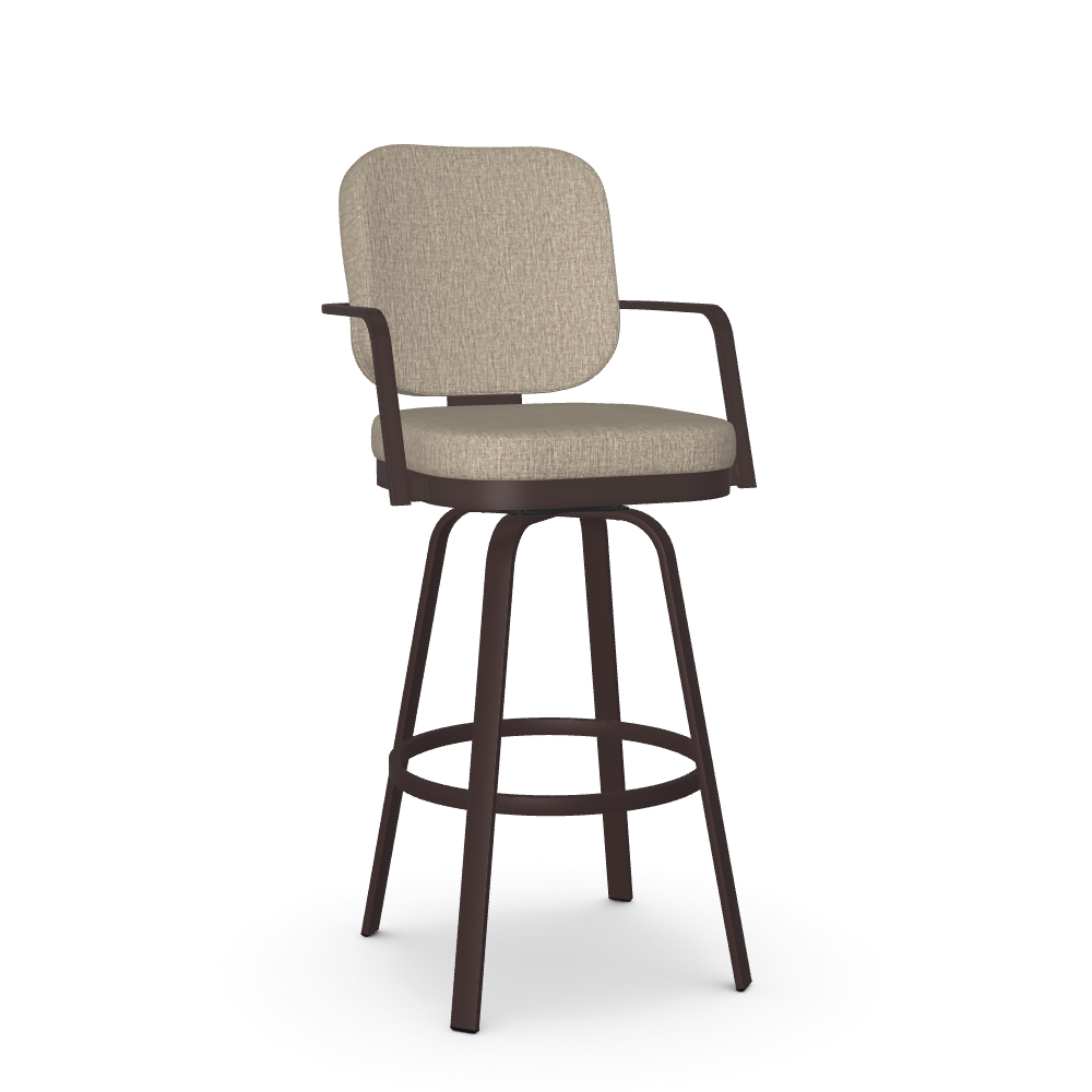 Upholstered Swivel Bar Stool