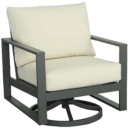 Outdoor Swivel- 1/Ctn Frame &amp; cushions