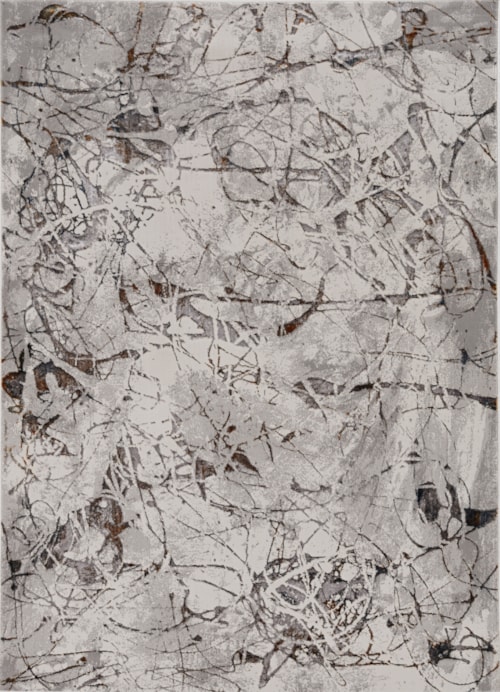 6'7" x 9'6" Ivory Rectangle Rug