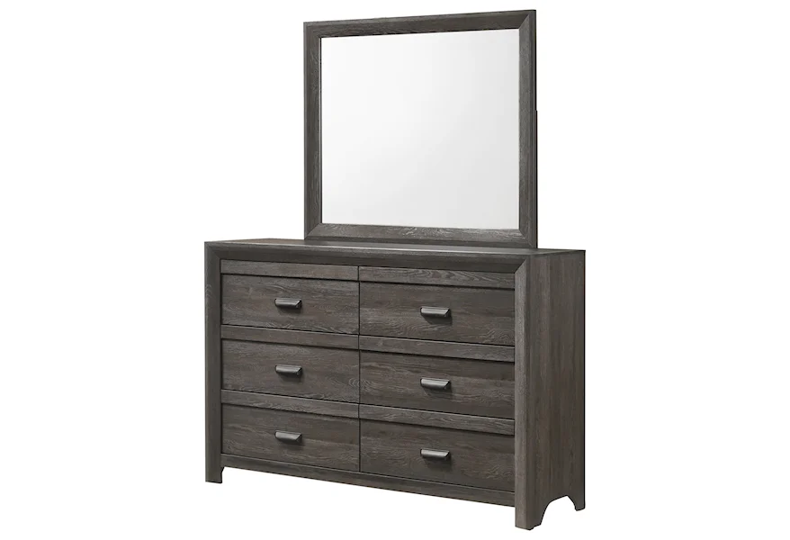 Adelaide Dresser and Mirror by Crown Mark at Schewels Home