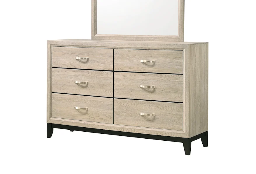 Akerson Dresser Drift Wood by Crown Mark at Z & R Furniture