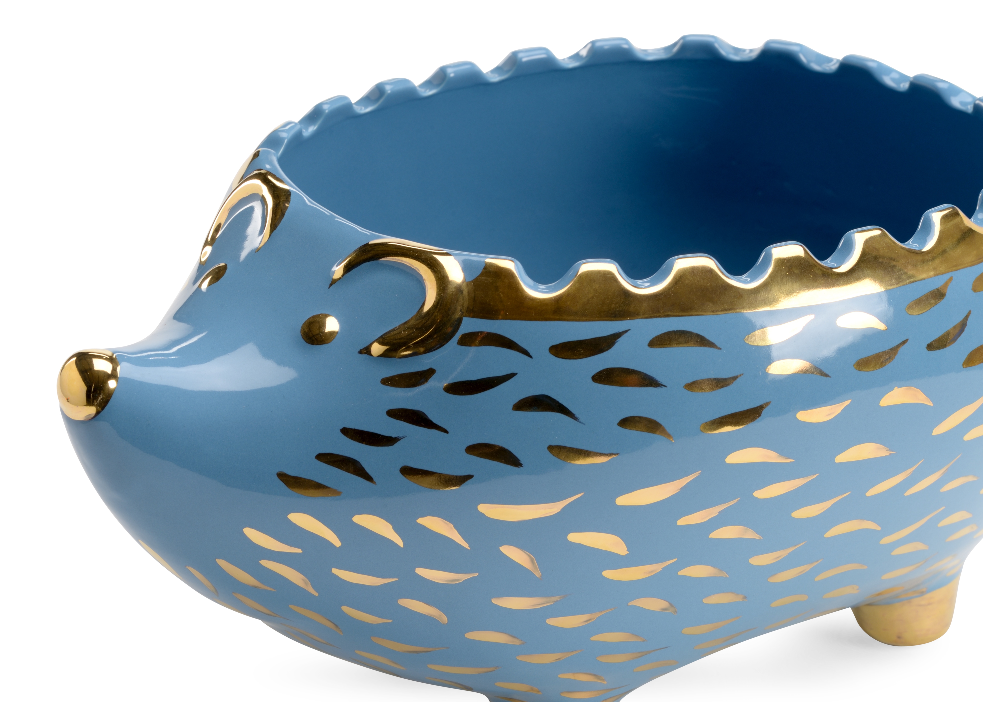 Chelsea House Shayla Copas Hedgehog Bowl - Blue/Gold