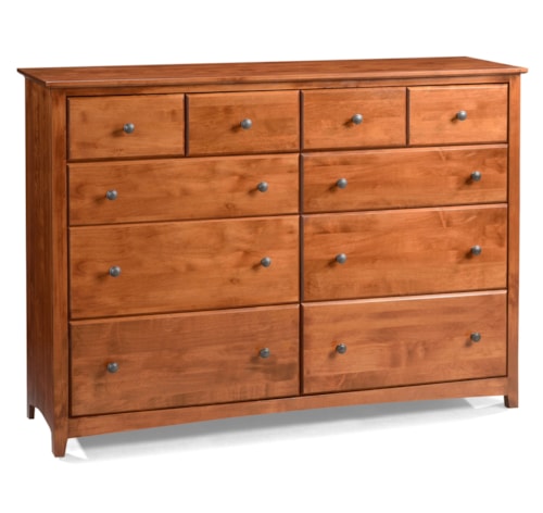 10-Drawer Dresser with 4 Deep Blanket Drawers
