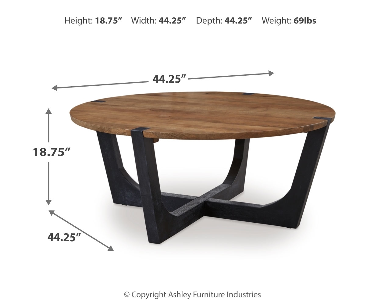 Signature Design by Ashley Hanneforth Coffee Table And 2 End Tables