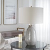 Uttermost Monacan Monacan Gray Textured Table Lamp