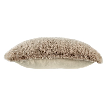 Gariland Taupe Faux Fur Pillow