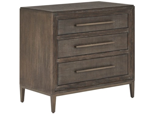 3-Drawer Nightstand with USB Ports