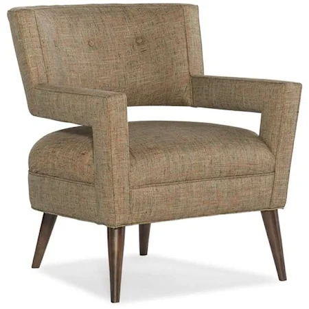 Mid-Century Modern Chair with Wraparound Back Cutout