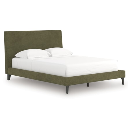 Queen Uph Bed W/Roll Slats