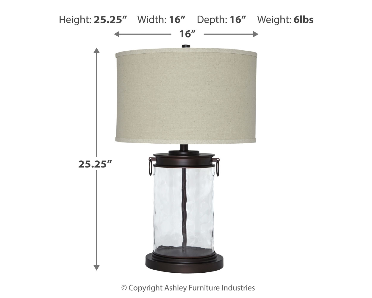 Glass Table Lamp