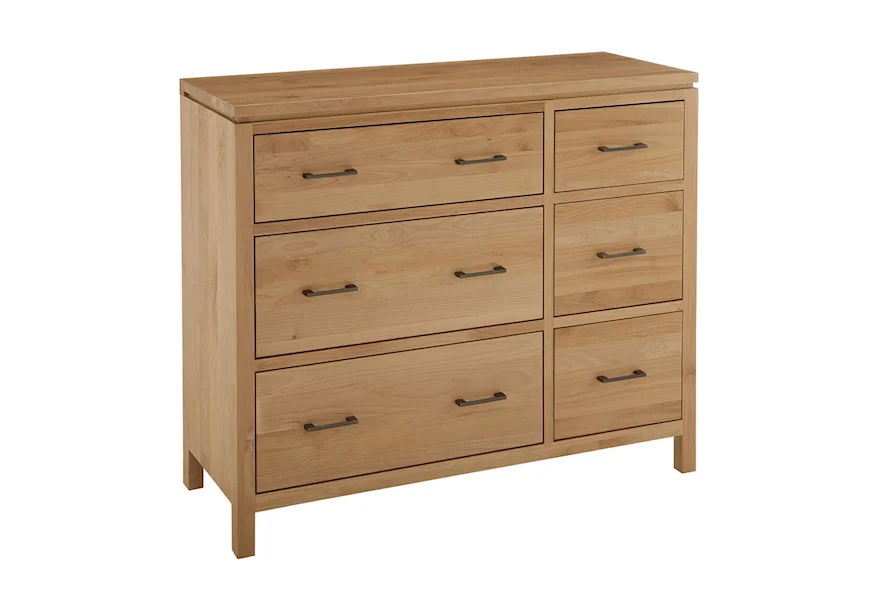 2 West Generations 6 Drawer Combo Dresser by Archbold Furniture at Simon's Furniture