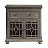 Accentrics Home Accents Two Door, One Drawer Console in Ash Grey